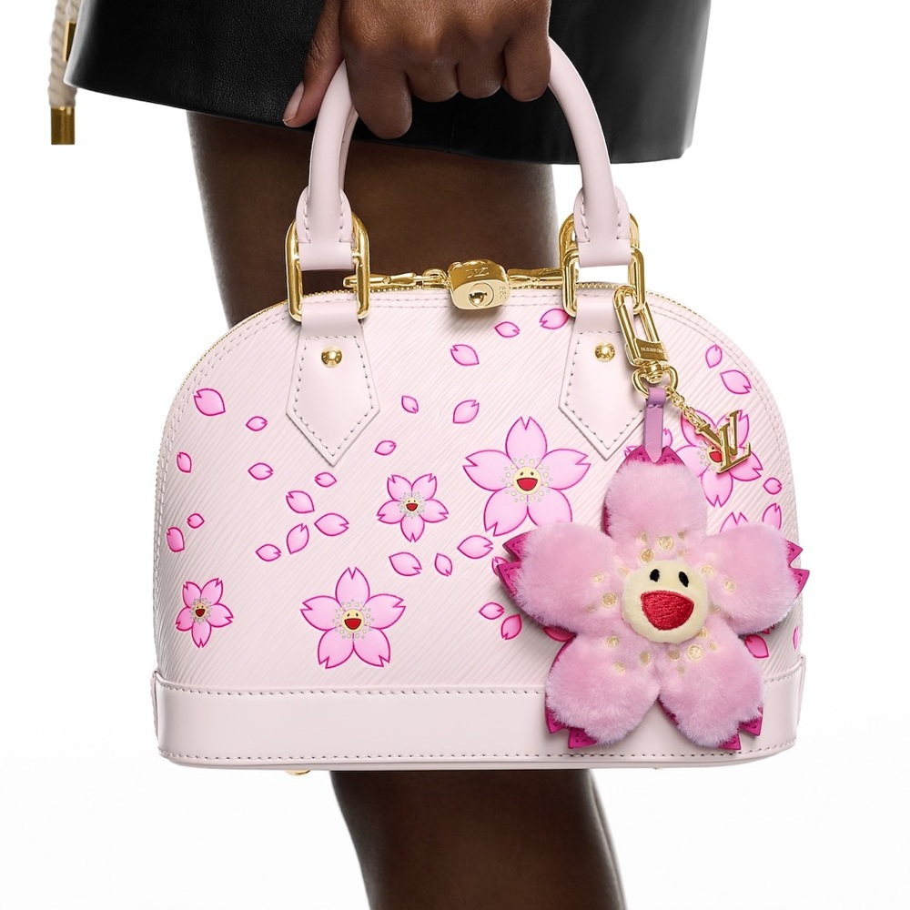 Louis Vuitton Cherry Blossom Bag Charm Keychain - Picture 4 of 5